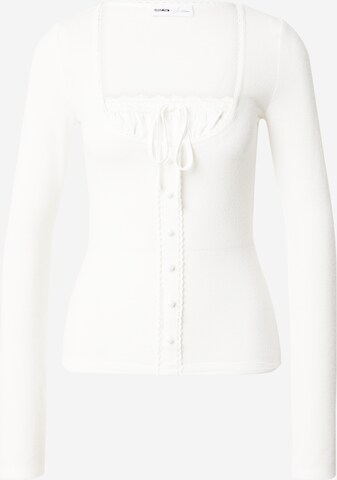 millane Blouse 'Luana' in Wit: voorkant