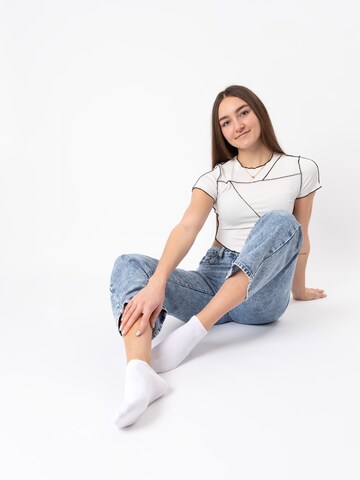 Occulto Ankle Socks 'Manu' in White