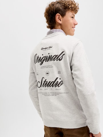Bluză de molton 'JORNORREBRO' de la Jack & Jones Junior pe gri: față