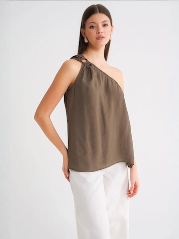 Camicia da donna di MixRay in verde