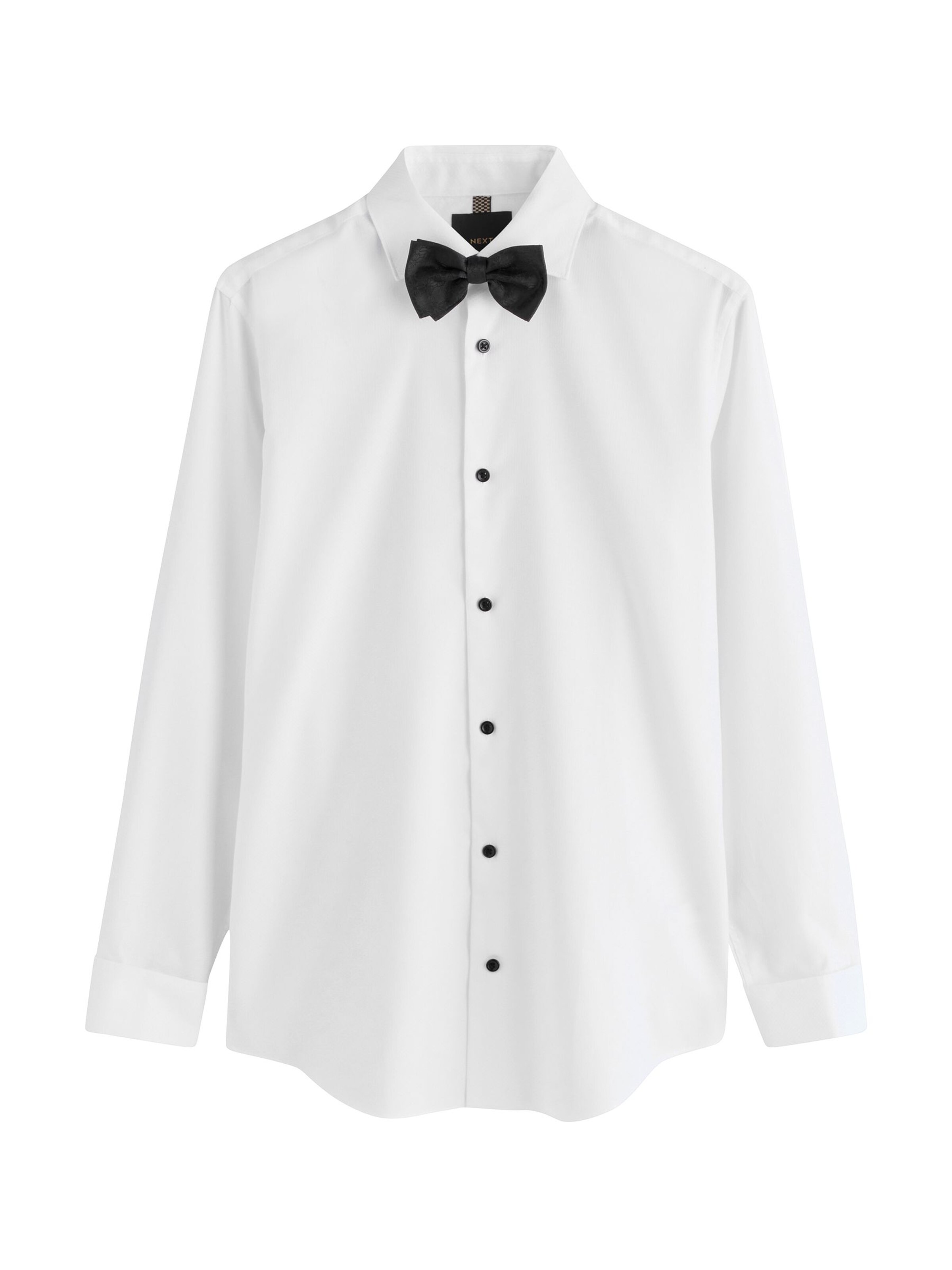 Next Regular fit Button Up Shirt in White: front