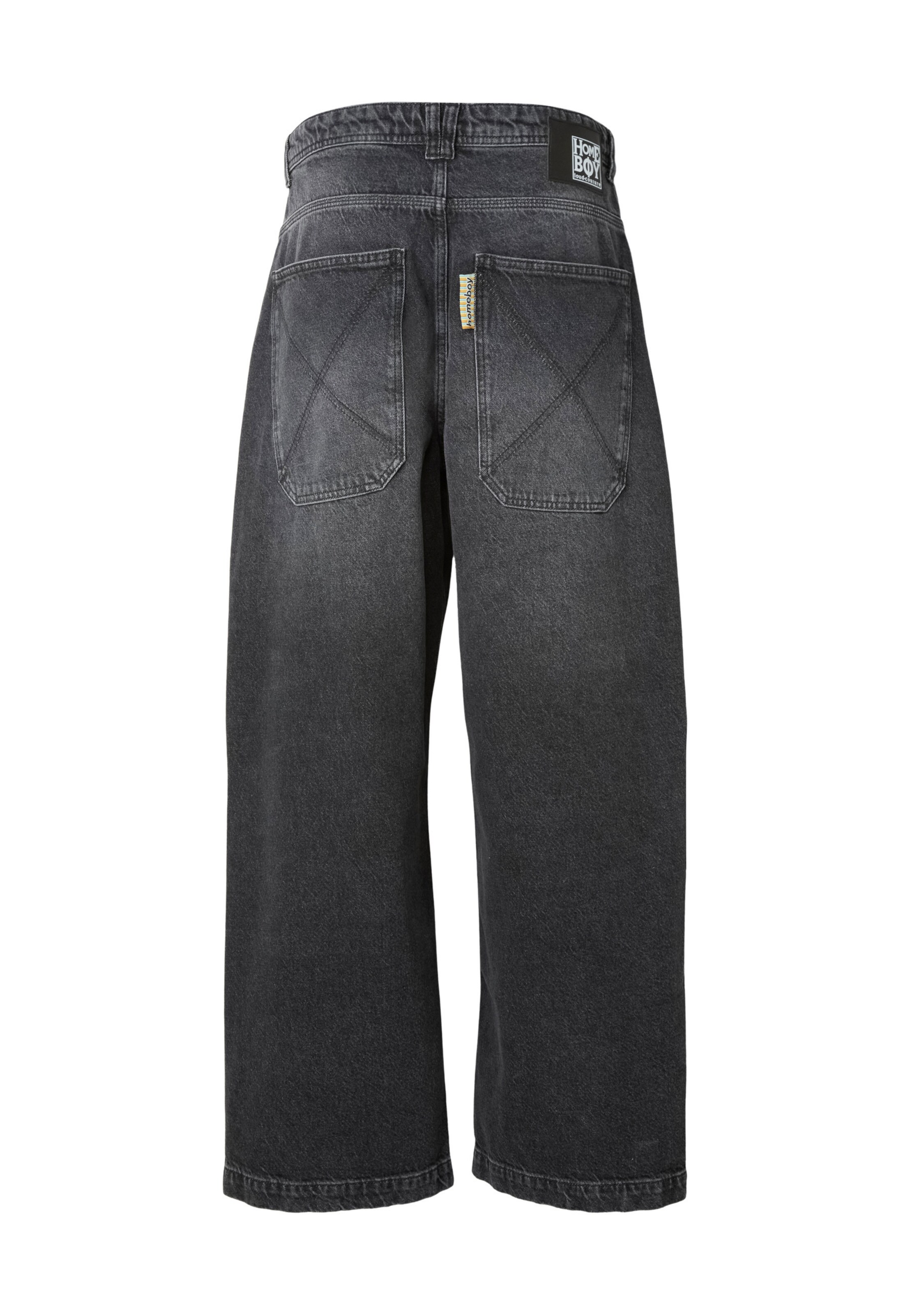 HOMEBOY Loosefit Jeans 'Desperados' in Schwarz: Rückseite
