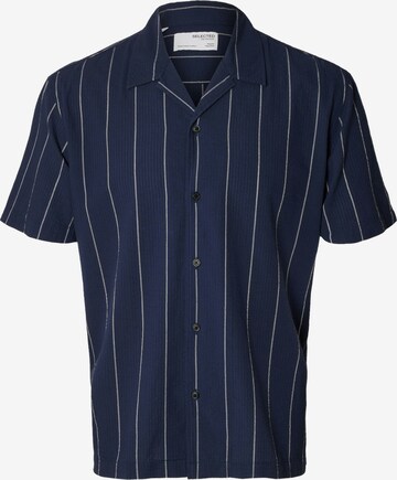 SELECTED HOMME - Ajuste regular Camisa 'West' en azul: frente