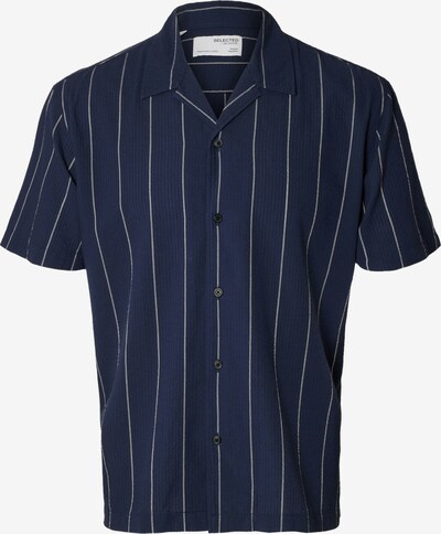 SELECTED HOMME Overhemd 'West' in de kleur Nachtblauw / Wit, Productweergave
