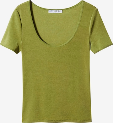 MANGO Shirt 'OPAL' in Groen: voorkant