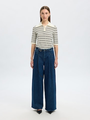 SELECTED - Pullover 'SLFTHEA' em branco