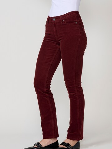 KOROSHI Regular Trousers in Red