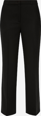 Loosefit Pantalon à plis s.Oliver BLACK LABEL en noir : devant