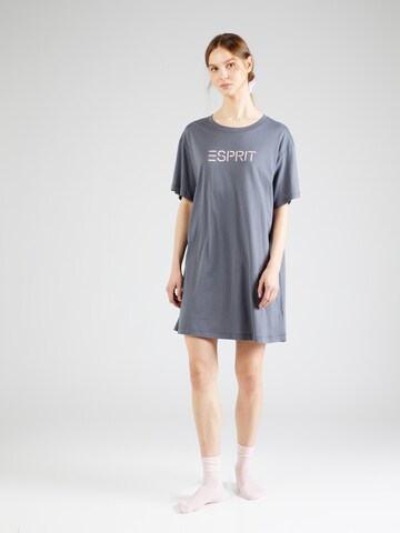 ESPRIT Nightgown 'Amelia' in Grey: front