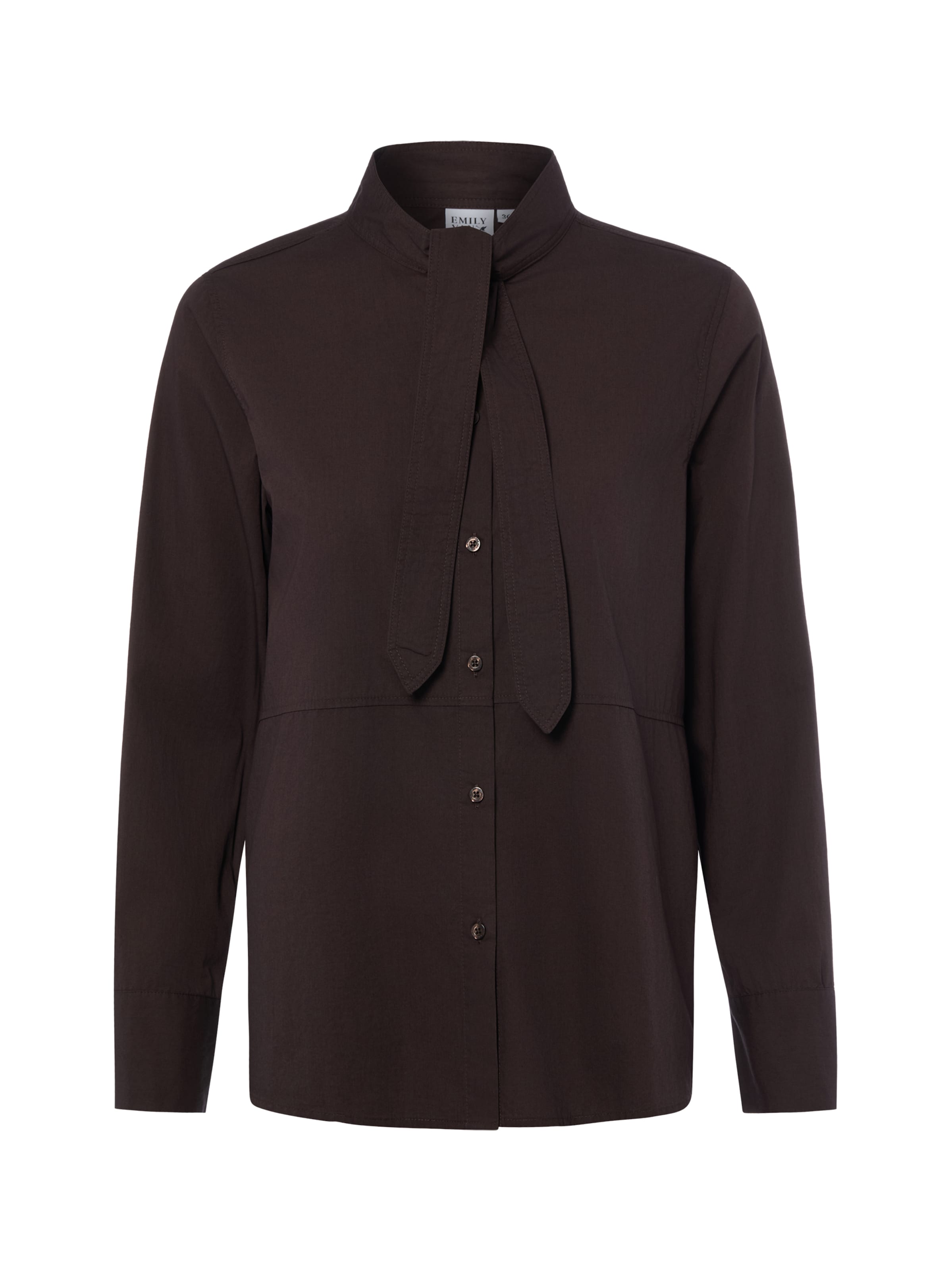 Emily Van Den Bergh Blouse in Bruin: voorkant