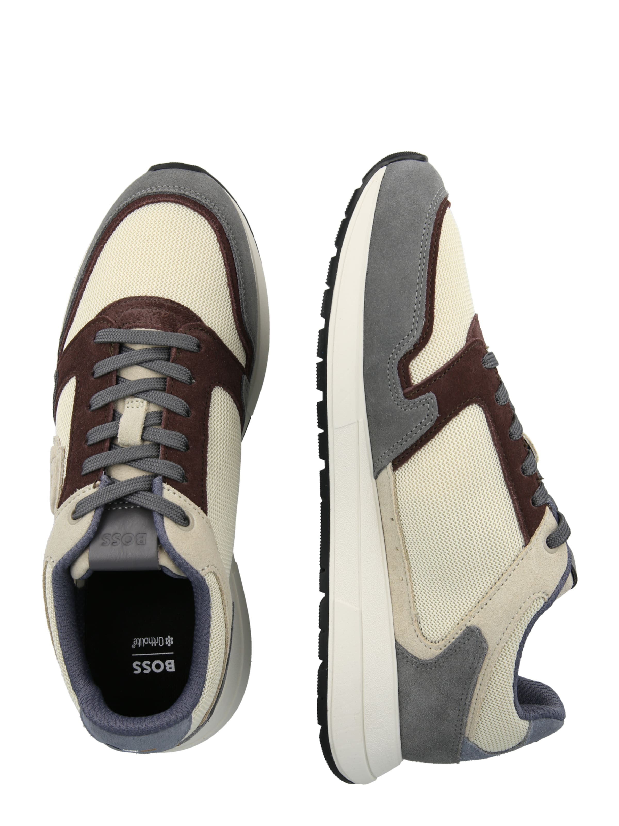 BOSS Низкие кроссовки 'Vinston' в Серый