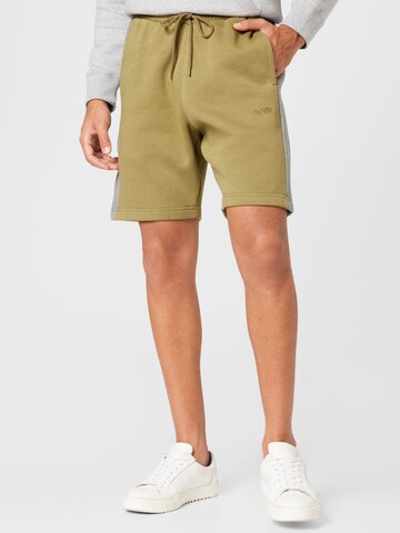 LEVI'S ® Regular Trousers 'Levi's® Men's Varsity Sweatshort' in Green: front