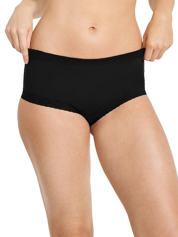 JOCKEY Boyshorts 'Parisienne Soft Stretch Lace Brief' in Black: front