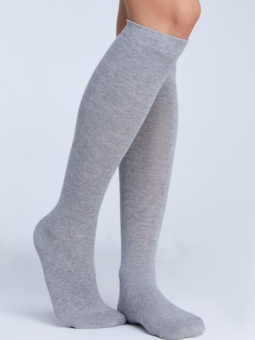 Albero Natur Knee High Socks in Grey