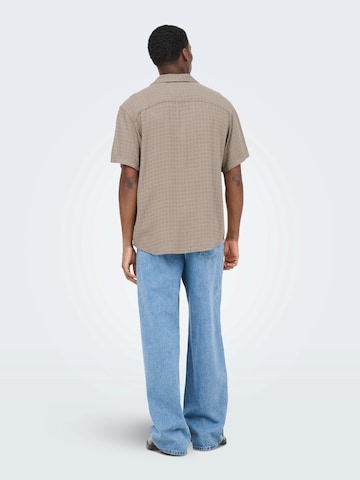 bēšs Only & Sons Standarta piegriezums Krekls 'ONSLATHAM'