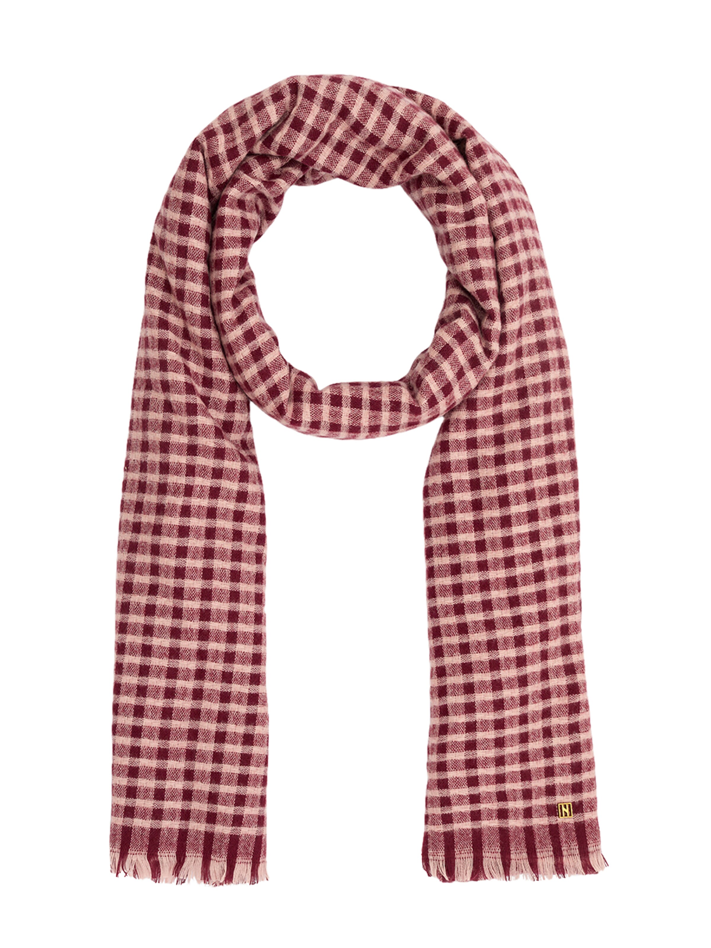 NALì Sjaal 'ROMY' in de kleur Rosé / Bourgogne, Productweergave