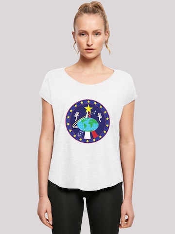 F4NT4STIC Shirt 'NASA Classic Globe Astronauts' in Weiß: predná strana