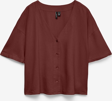 VERO MODA Bluse 'VMJESMILO' i rød: forside
