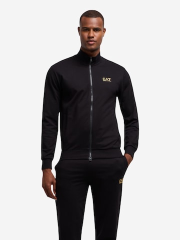 Tuta da jogging di EA7 Emporio Armani in nero: frontale