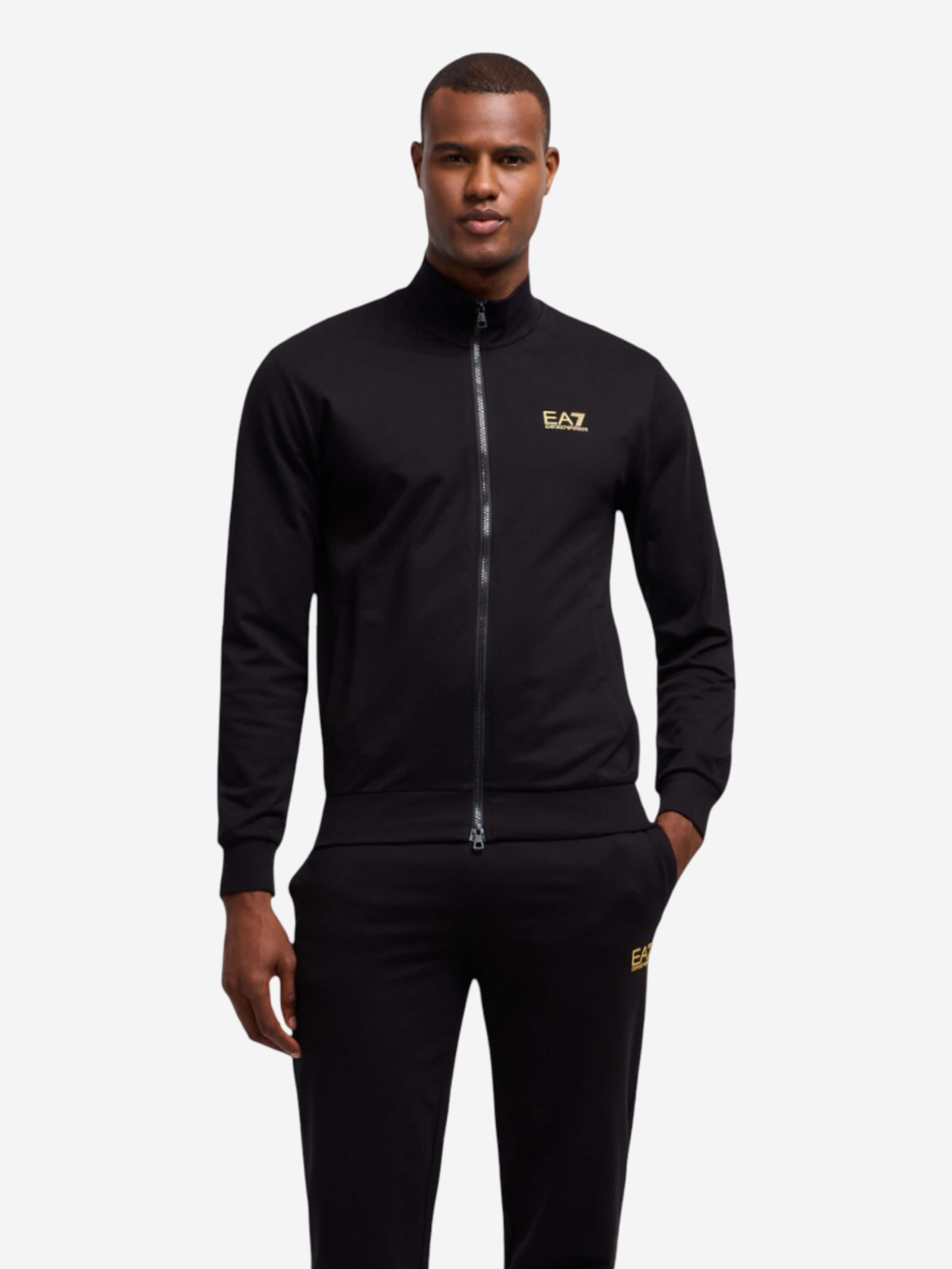 EA7 Emporio Armani Sweatsuit in Black | ABOUT YOU