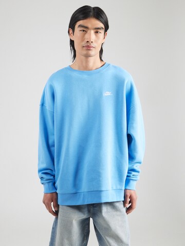 Nike Sportswear Sweatshirt 'CLUB' in Blue: front