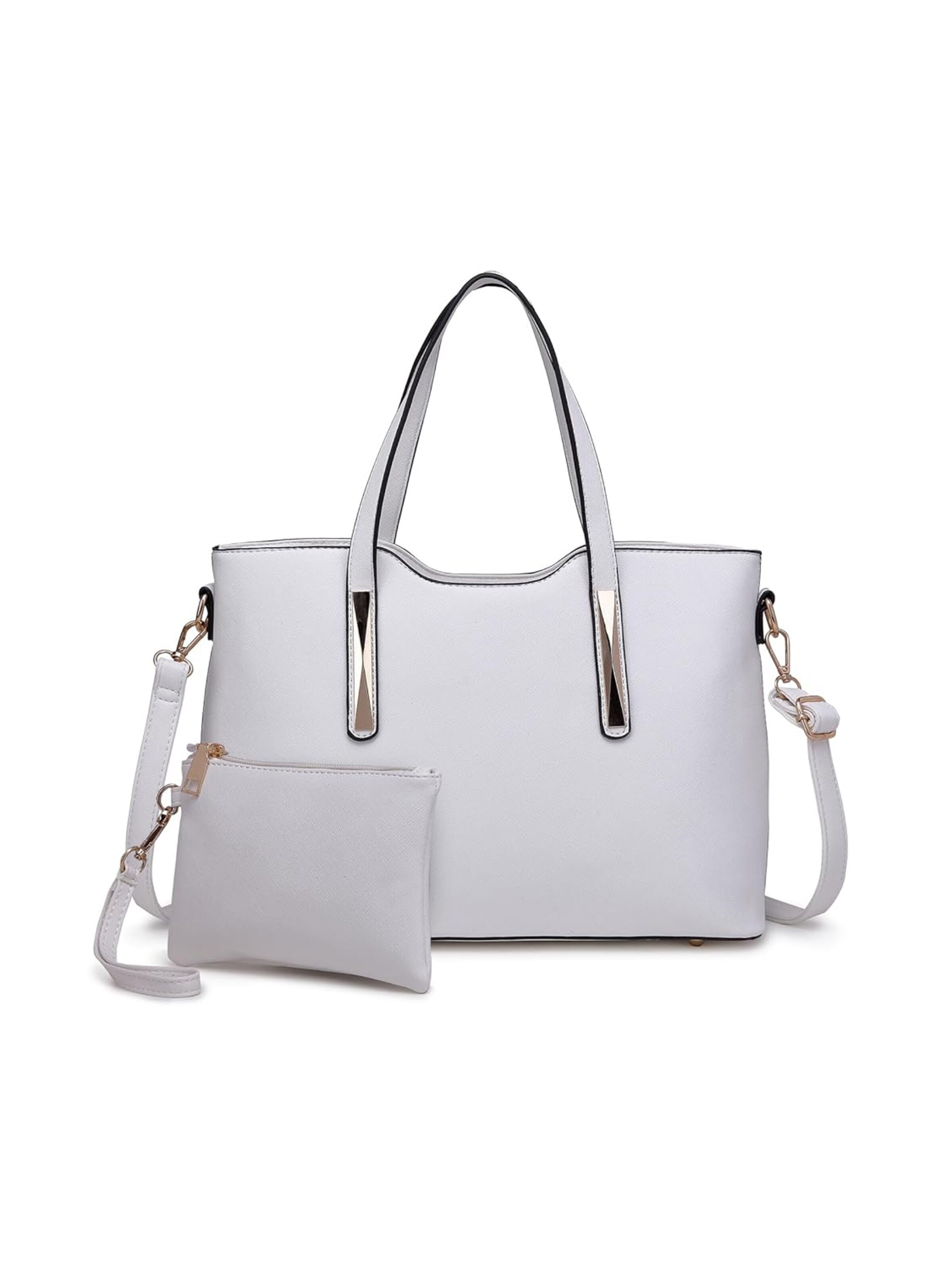 Miss Lulu Schultertasche‌‌‌‌ in Weiß: Vorderseite