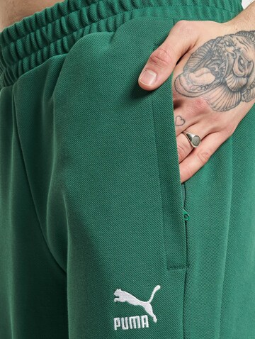PUMA regular Παντελόνι 'T7' σε πράσινο