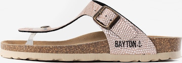 Bayton T-Bar Sandals 'Mercure' in Brown: front