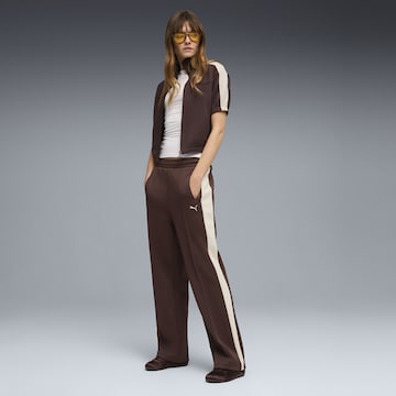 PUMA Loosefit Sporthose 'T7 Always On' in Braun