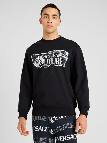 Sweat-shirt Versace Jeans Couture en noir : devant