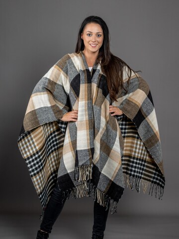 COLLEZIONE ALESSANDRO Cape 'Bella'‌‌‌‌ in Beige: Vorderseite