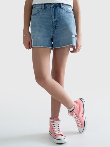 BIG STAR Regular Shorts 'Sally' in Blau: Vorderseite