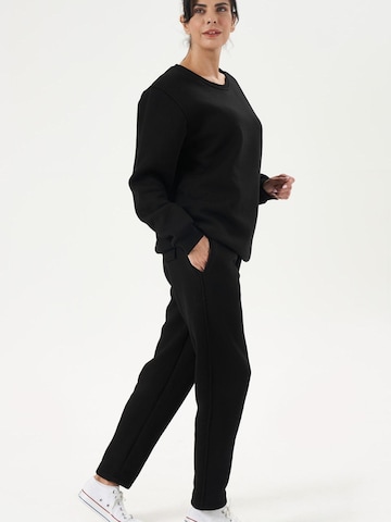 LOUIS LECLER Slimfit Broek 'Elise' in Zwart