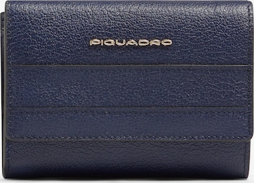 Porte-monnaies Piquadro en bleu : devant