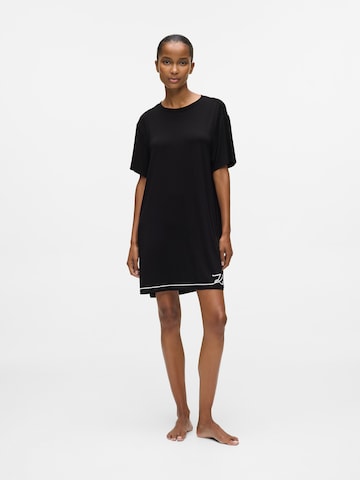 Karl Lagerfeld Spalna srajca | črna barva: sprednja stran