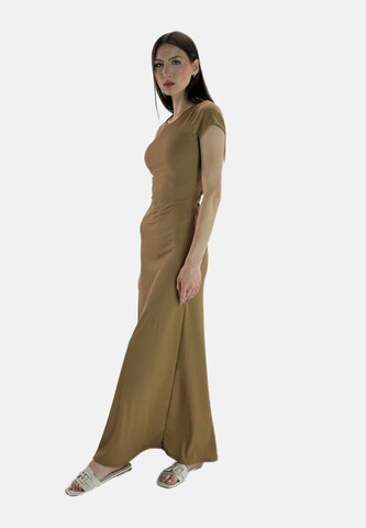 Elara Dress in Brown