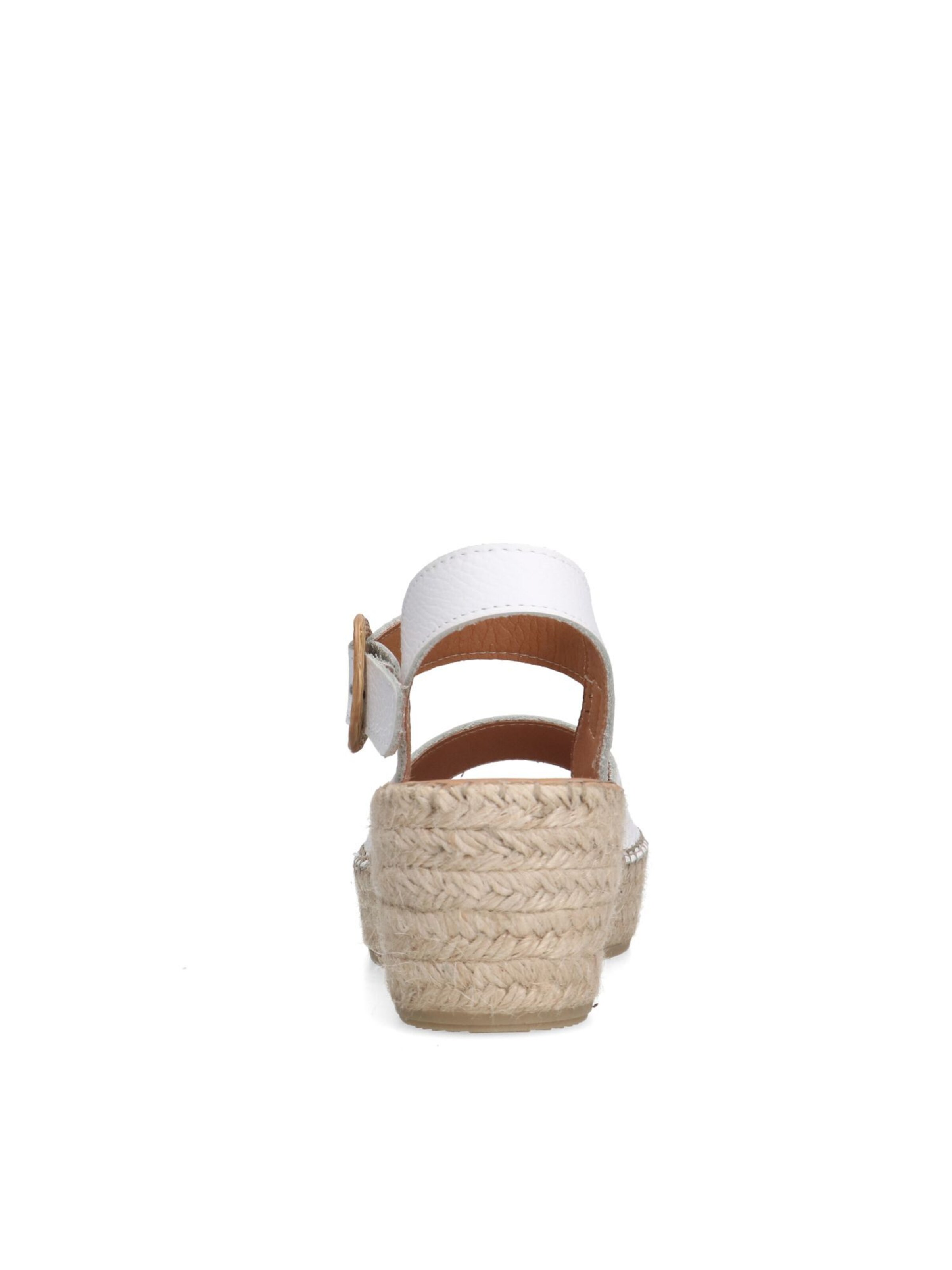 MANFIELD Sandale in Weiß