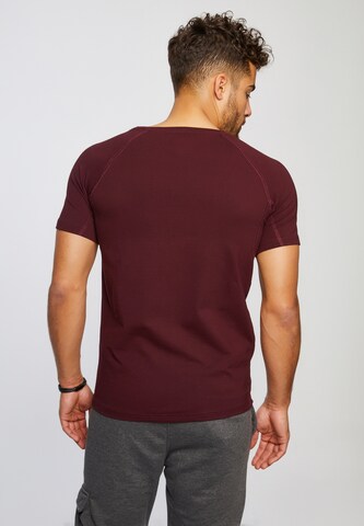 Leif Nelson Gym T-Shirt Rundhals in Rot