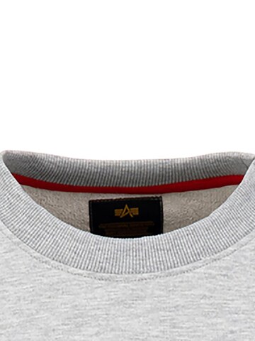 ALPHA INDUSTRIES Sweatshirt 'Crystal OS' in Grau