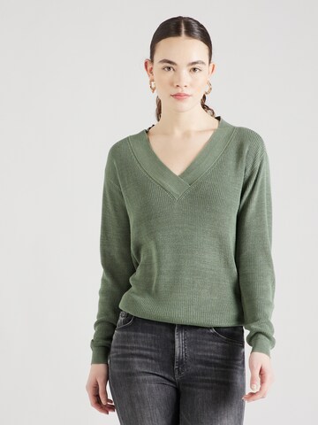 VERO MODA Sweter 'NEW LEXSUN' w kolorze zielony: przód
