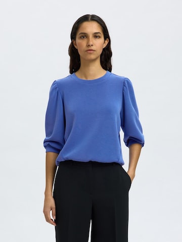 SELECTED Sweatshirt in Blue: front