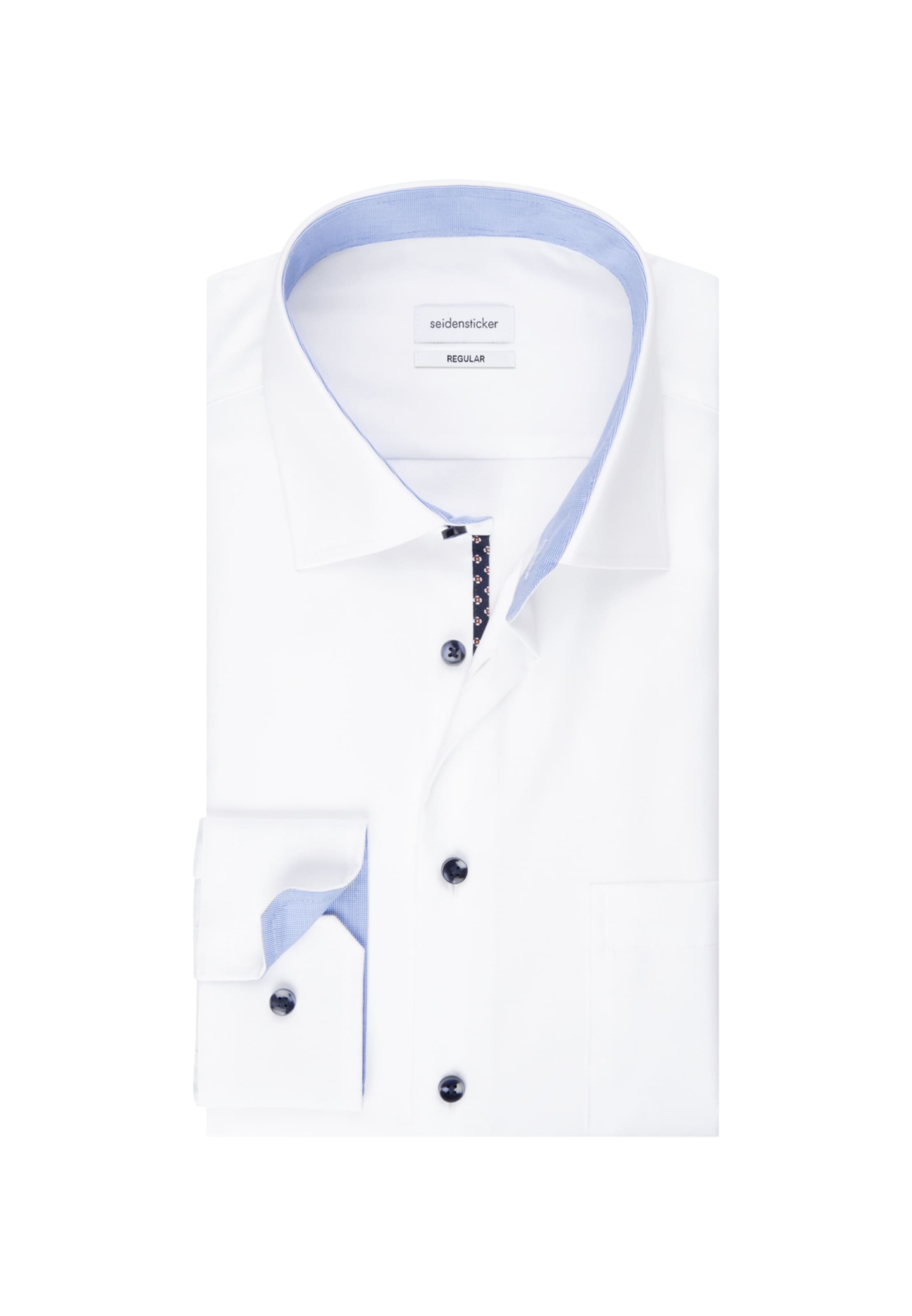 Coupe regular Chemise business SEIDENSTICKER en blanc