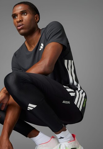 ADIDAS PERFORMANCE Skinny Workout Pants 'Adizero' in Black