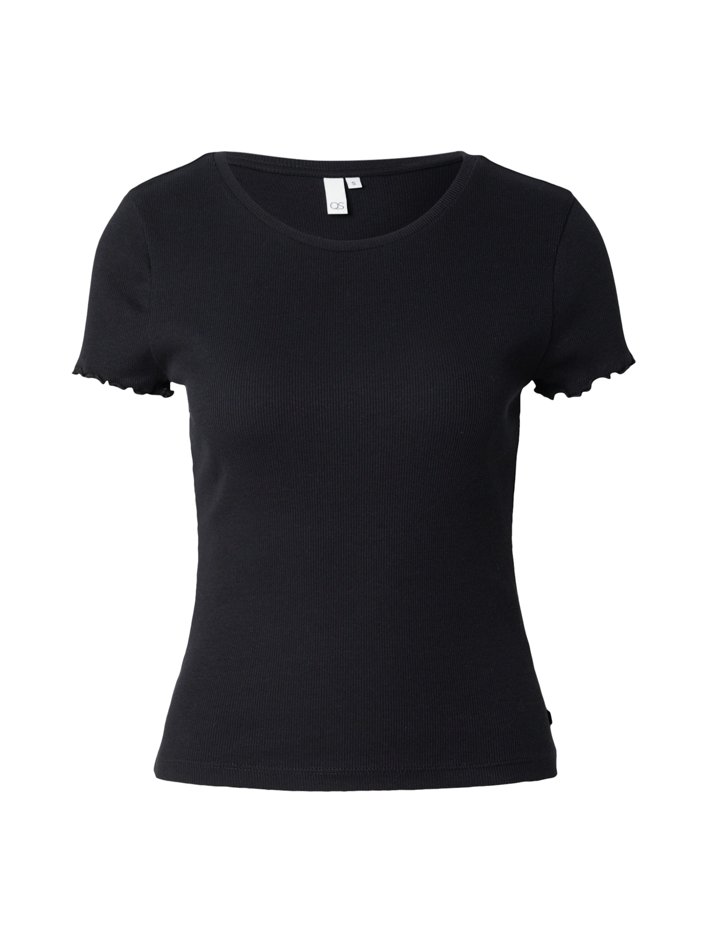 QS Tričko – černá: přední strana