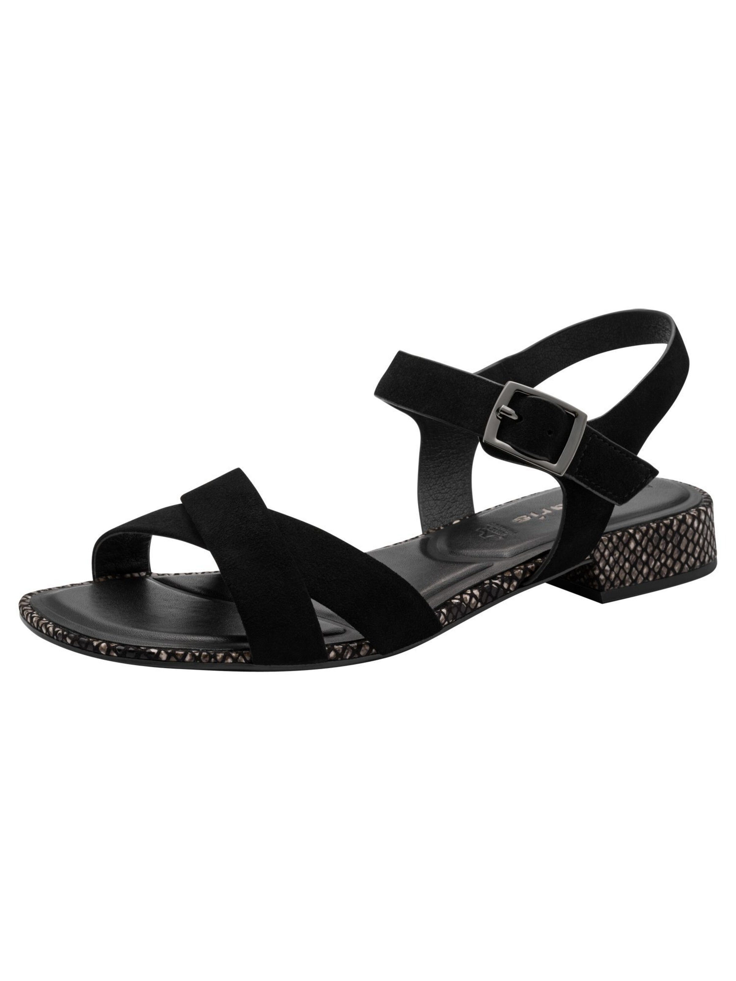 Tamaris Sandal in Black: front