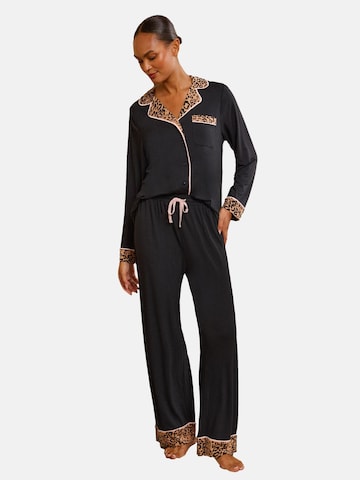 love & roses Pyjamas i sort: forside