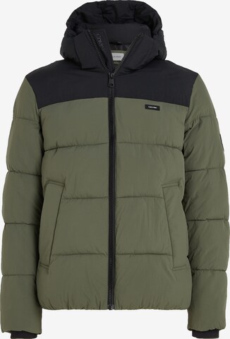 Calvin Klein Winter Parka in Green: front