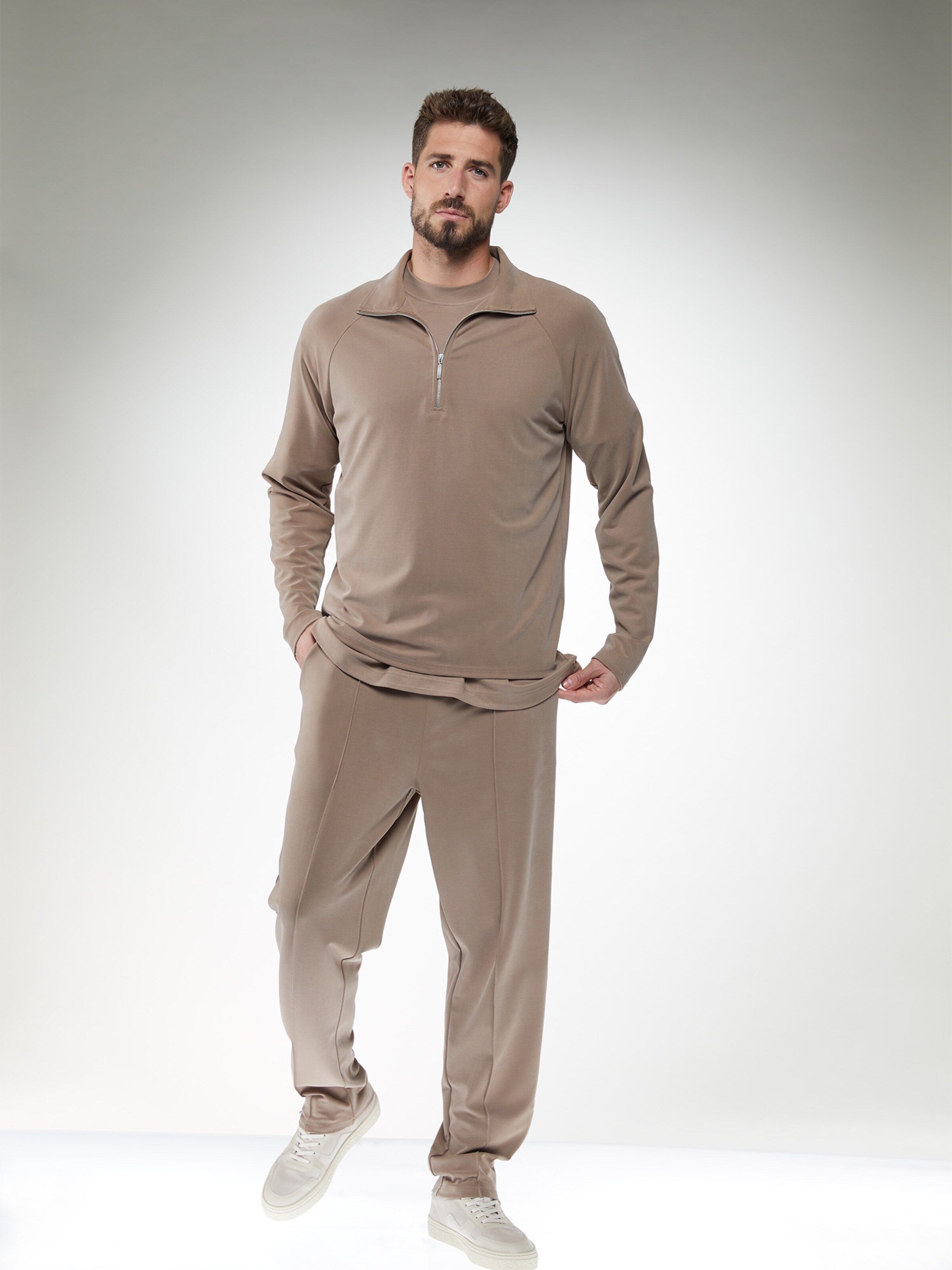 TRAPP Shirt 'Henrik' in Taupe | ABOUT YOU