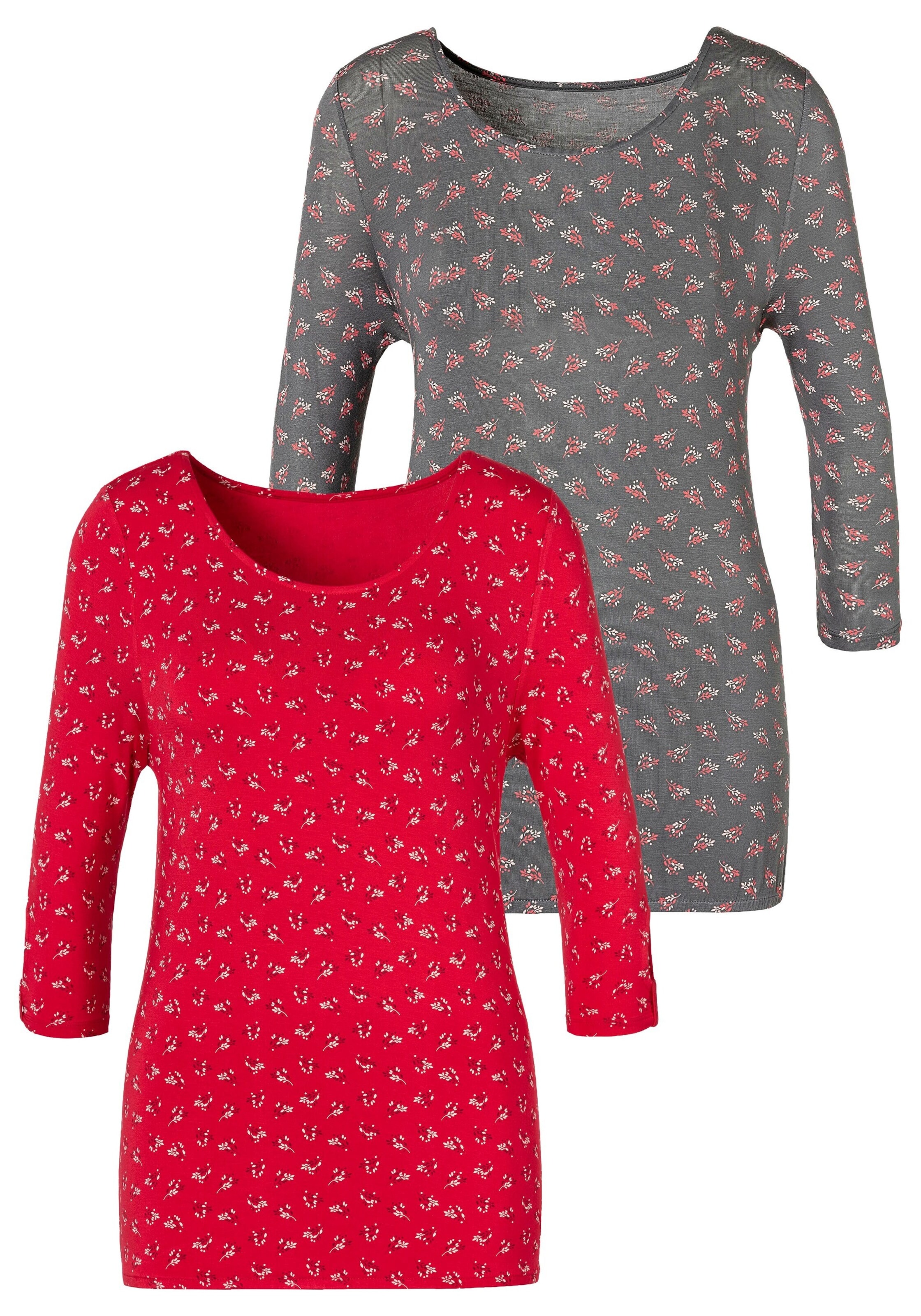 LASCANA Shirt in Grau: Vorderseite