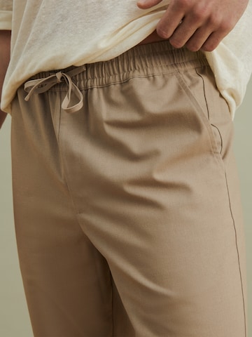 DAN FOX APPAREL Regular Trousers 'Laurin' in Beige